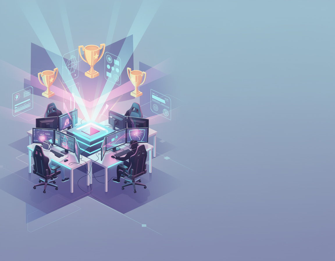 Ilustrasi template poster turnamen dan announcement final untuk turnamen game online anggun88